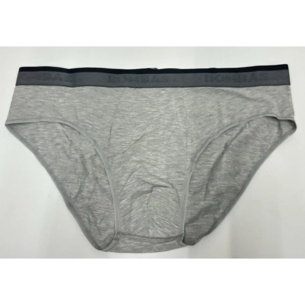 Bombas Men’s Briefs Underwear 3 Pack Size XL Heather Grey, Navy, White Cotton